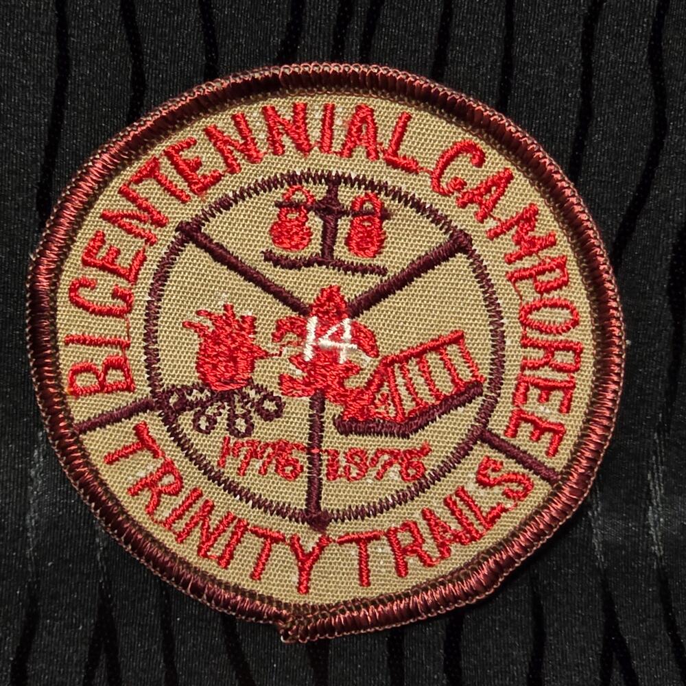 Vintage 1970s BSA Bicentennial Trails Camporee Patch Boy Scouts Camp Badge